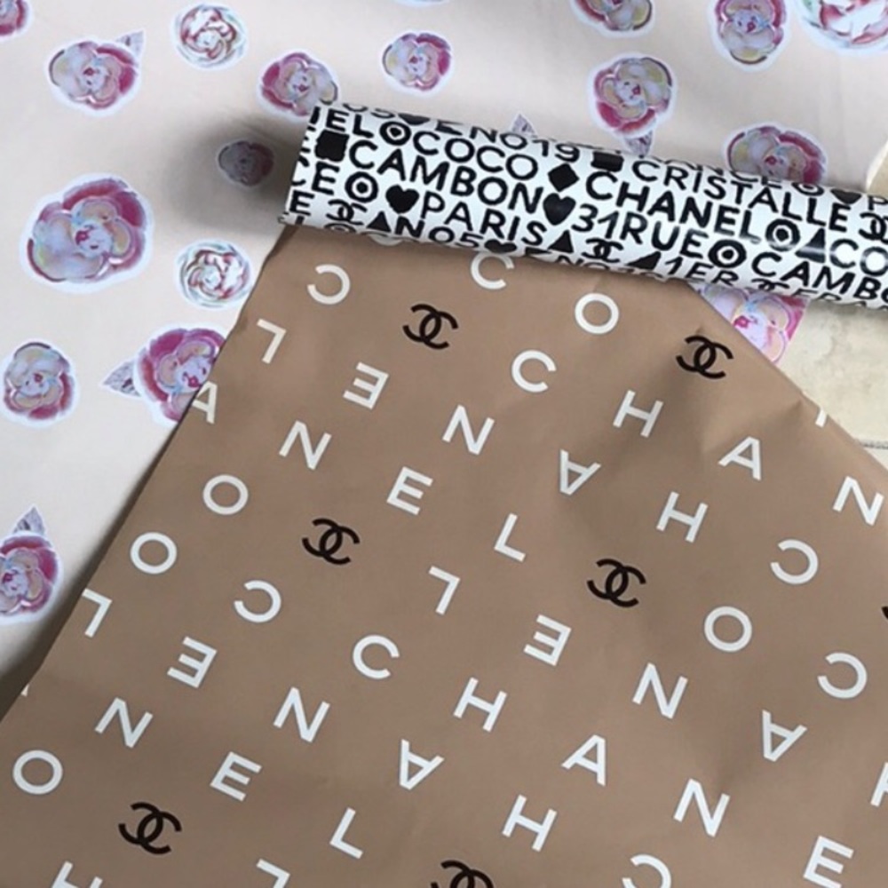 Authentic CHANEL WRAPPING PAPER. $2.00 per foot.